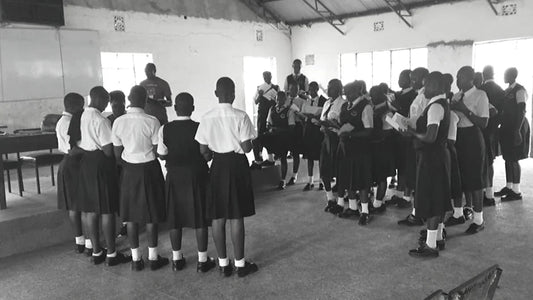 Students at Muhoroni High School (Kisumu, Kenya) participating in our menstrual health workshop and sharing feedback about their use of the Ruby Cup