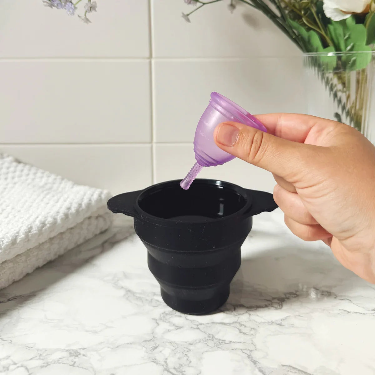 Ruby Cup menstrual cup steriliser