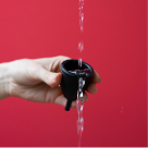 Step 2 – Remove, empty and rinse the Ruby Cup